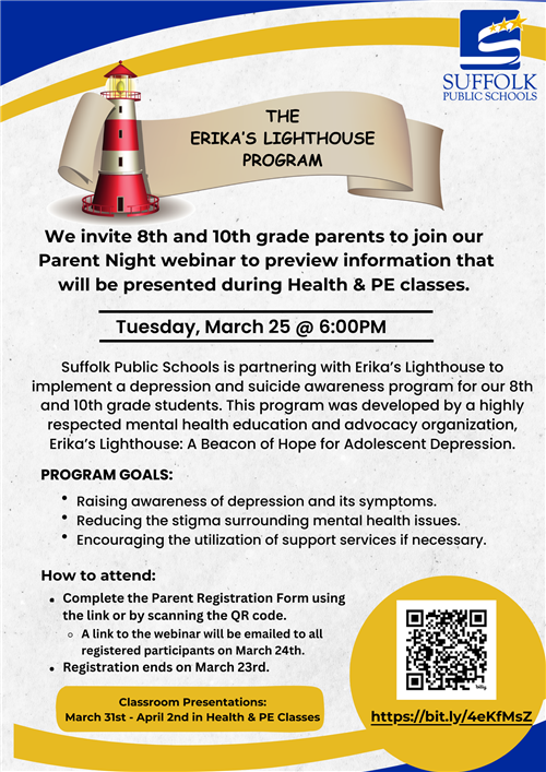 We invite 8th and 10th grade parents to join our Parent Night webinarTuesday, March 25 @ 6:00PM